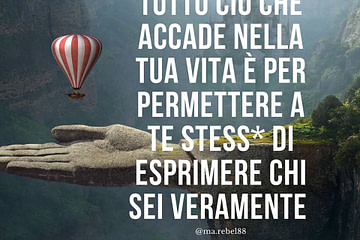 Frase crescita personale su ciò che accade nella vita